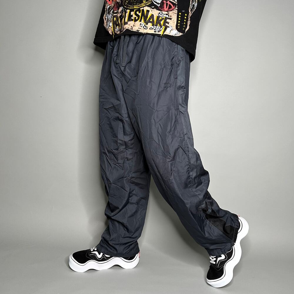 Vintage 90s Starter Track Pants Mens L Baggy Fit Dark Grey Polyester Subtle Logo